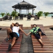 'Circle of Sand' beach - Kapalai Resort is popular with couples