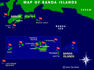 Map of the Banda Islands