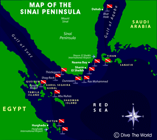 Map of the northern Red Sea (click to enlarge in a new window)